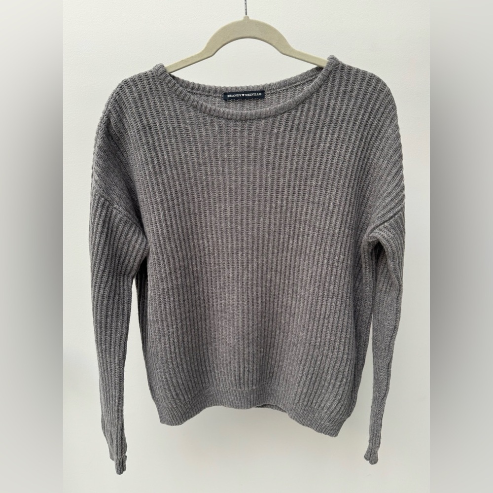 Brandy Melville Knit Sweater in Gray